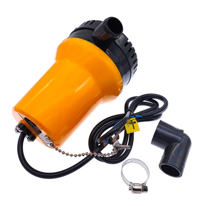 12V Submersible Bilge Pump – Mini DC Water Circulation Pump