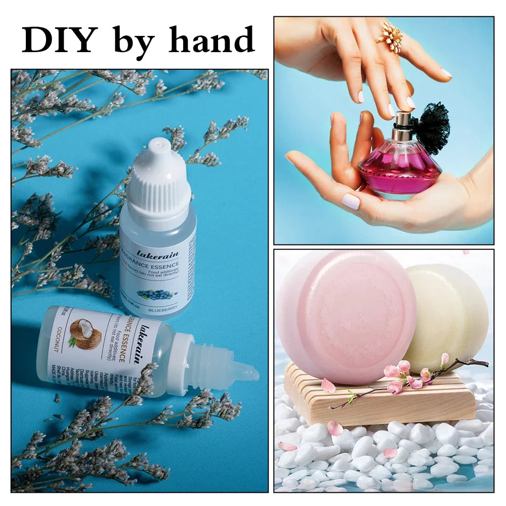 DIY Lip Gloss Base Kit – Liquid Pigment & Flavor Essence Oil 10ml