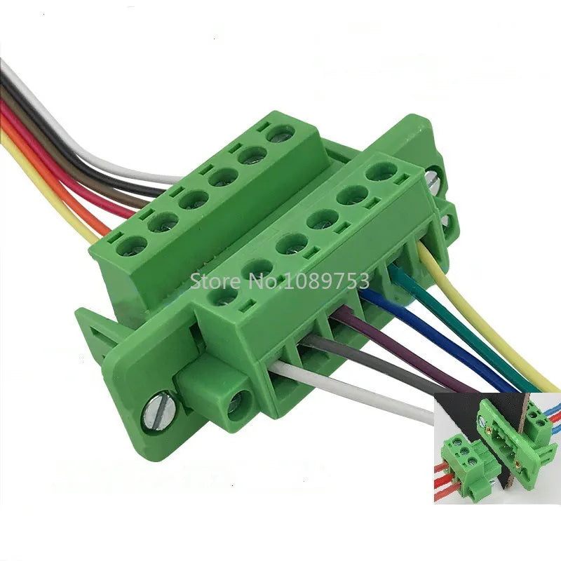5sets 5 08 Through-wall Welding-free Terminal 2P 3P 4P 5P 6P 7P 8P