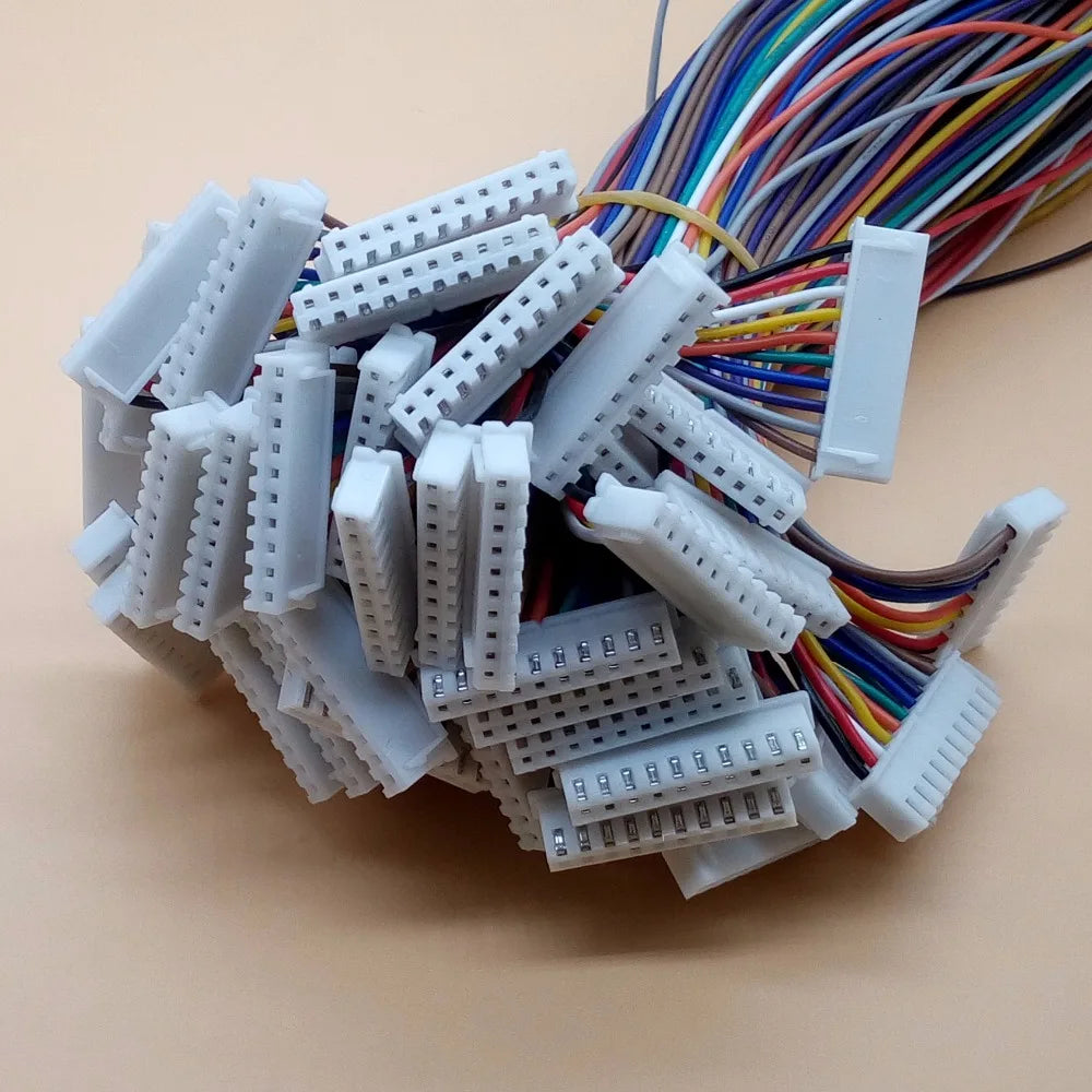 Lot JST XH 2 54 3 4 5 6 7 8 9 10 Pin Pitch Connector Plug Wire Cable