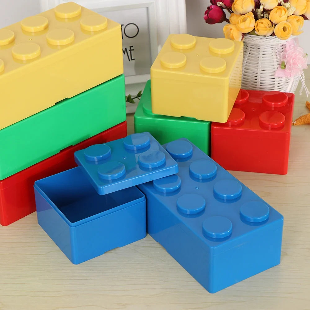 Creative Storage Box Building Block Shapes Plastic Saving Space