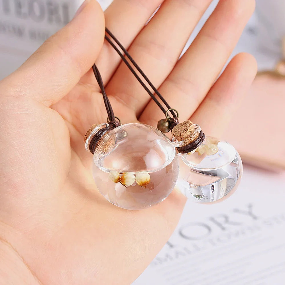 Car Perfume Bottle Pendant Household Storage Air Freshener Flower