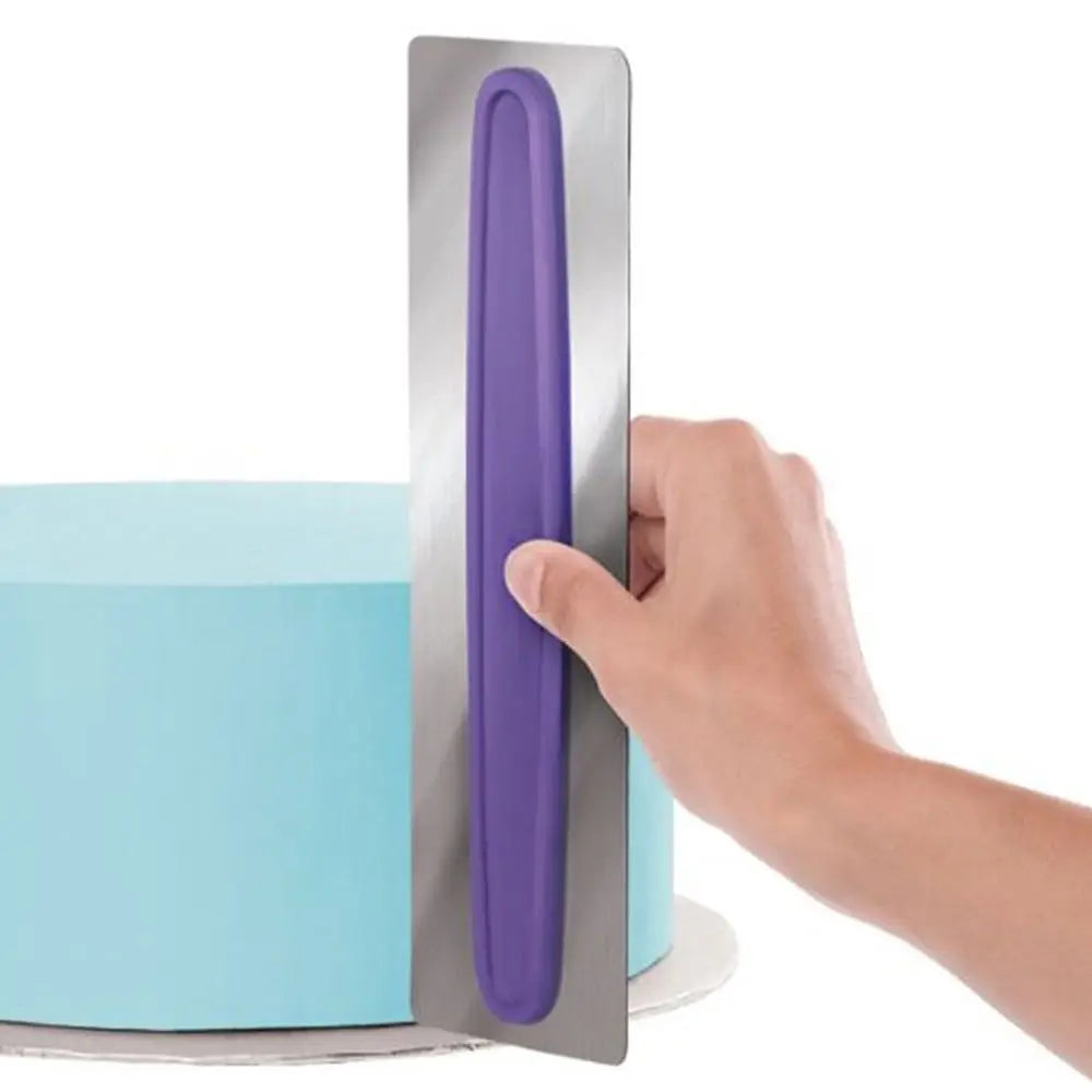 Stainless Steel Cake Scraper & Icing Smoother | Fondant Spatula