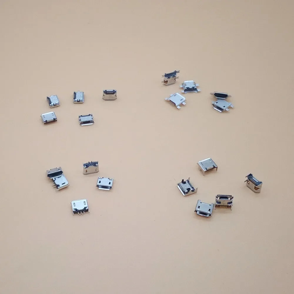 10 Models Lot Micro USB Connector Mini Jack Tail Socket Charging Port