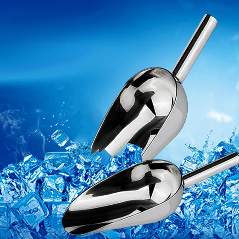 Stainless Steel Ice Scoop – Bar, Candy, Flour & Buffet Shovel