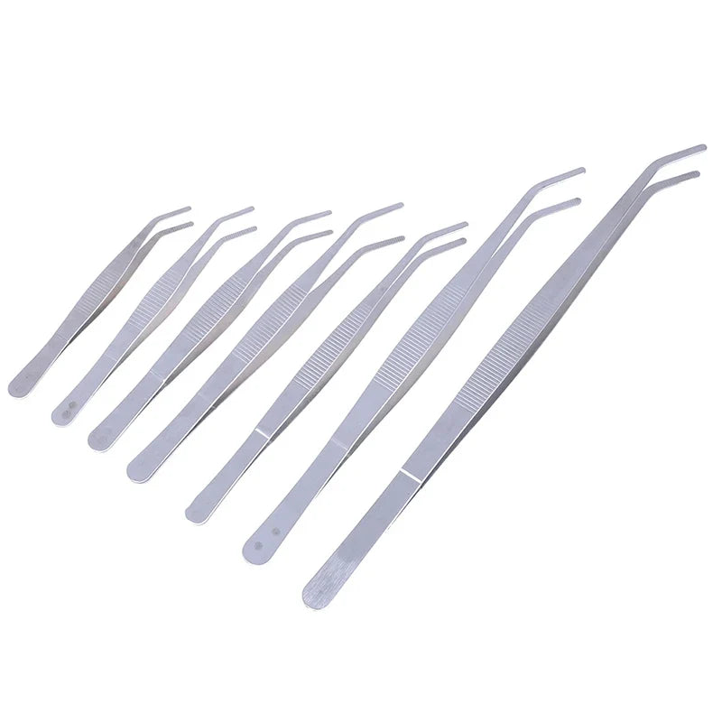 Stainless Steel Curved Elbow Tweezers | Aquarium & Electronics