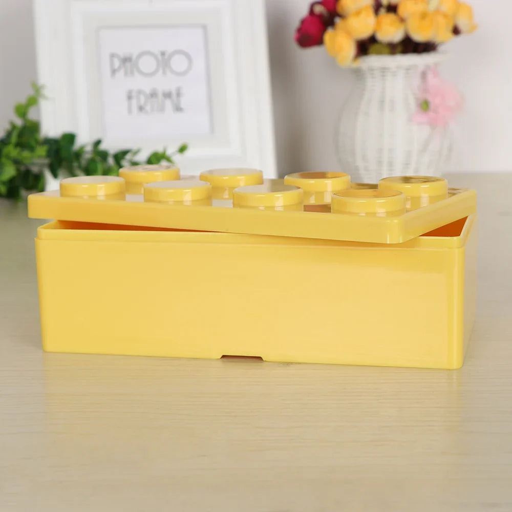 Creative Storage Box Building Block Shapes Plastic Saving Space