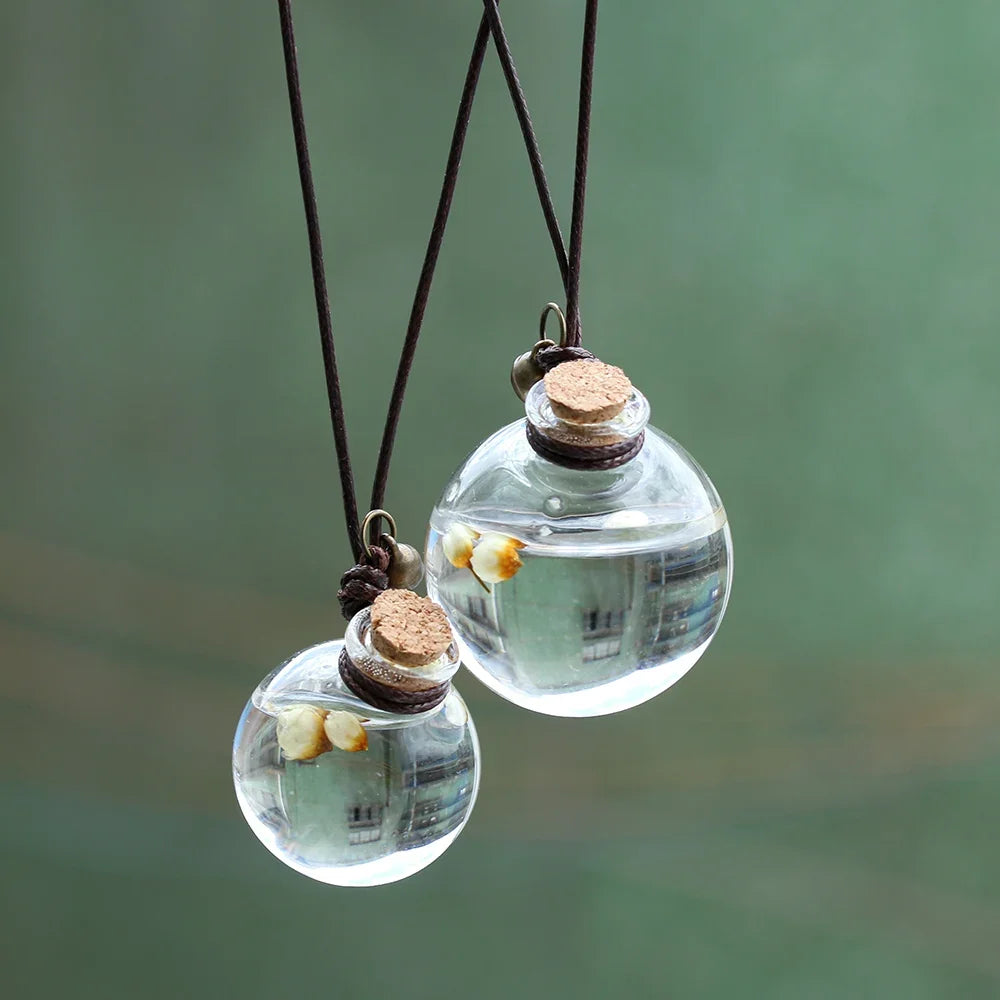 Car Perfume Bottle Pendant Household Storage Air Freshener Flower
