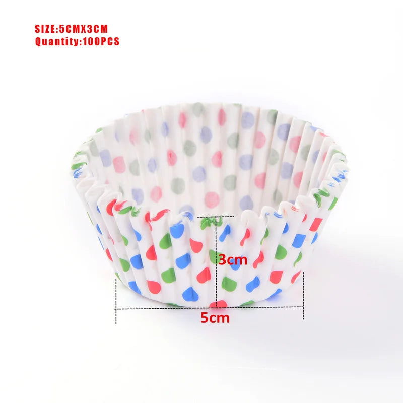 100-Pack Cupcake Liners – Greaseproof Paper Muffin Baking Cups
