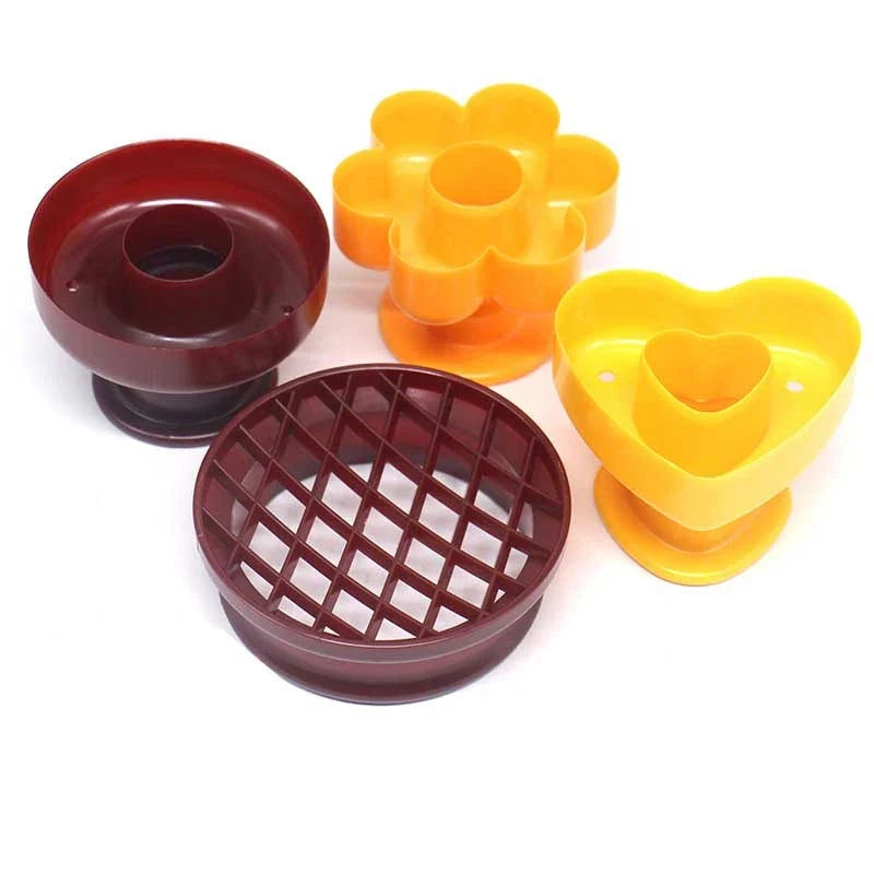 4-Type Donut Maker Mold Set – DIY Doughnut Cutter & Fondant