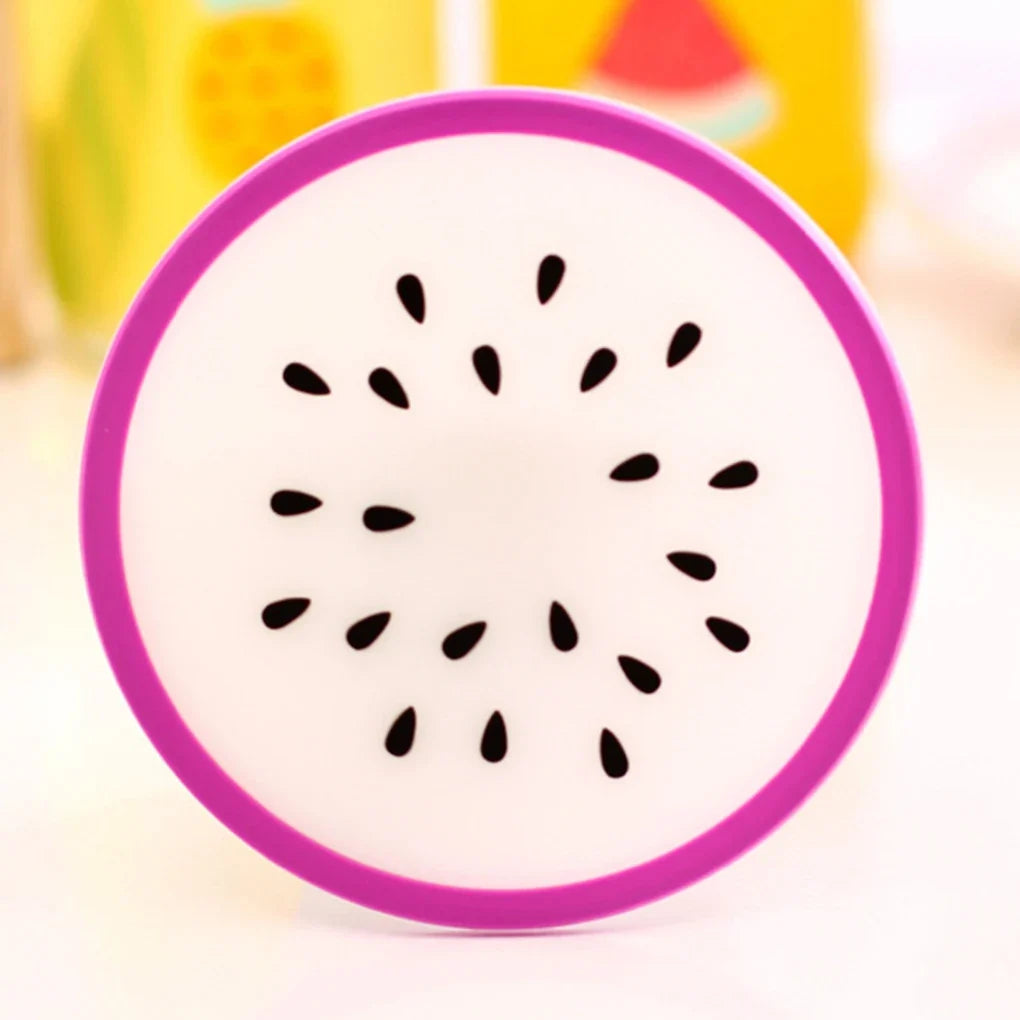 7-Piece Fruit Silicone Coaster Set – Heat-Resistant Drink Mats