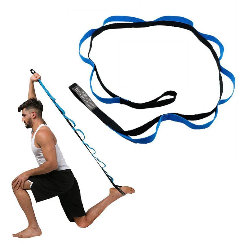 Anti-Gravity Yoga Stretch Strap with 10 Loops – Pilates Fitness