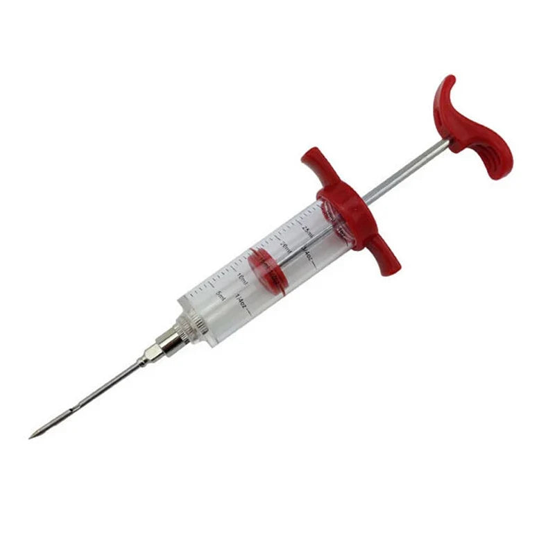 BBQ Meat Injector Syringe Set with 5 Stainless Steel Needles