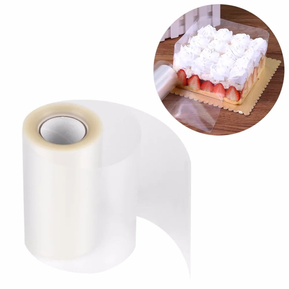 Transparent Cake Collar Roll – 8cm & 10cm Mousse Acetate Strip