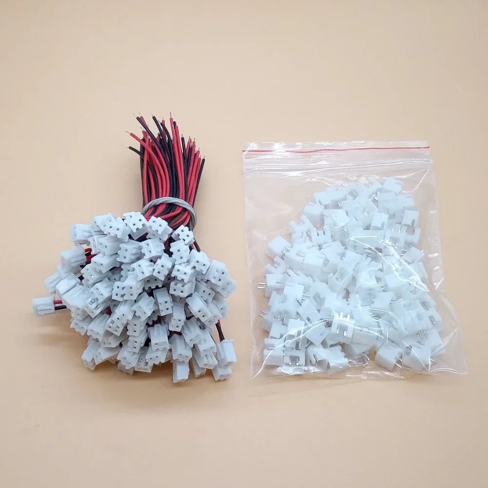 100Sets XH Pitch 2Pin 3Pin 4Pin 5 6 7 8 9 10 Pin Single-head Wire