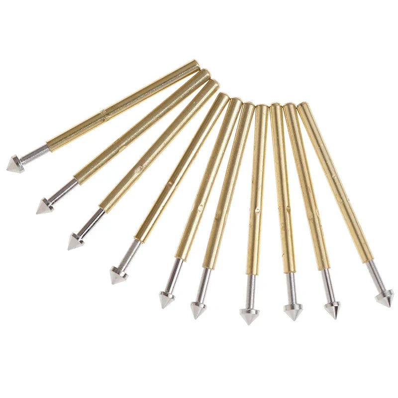 100pcs P75-E2/E3 Gold Plated Spring Test Probe Pogo Pins 1.3mm