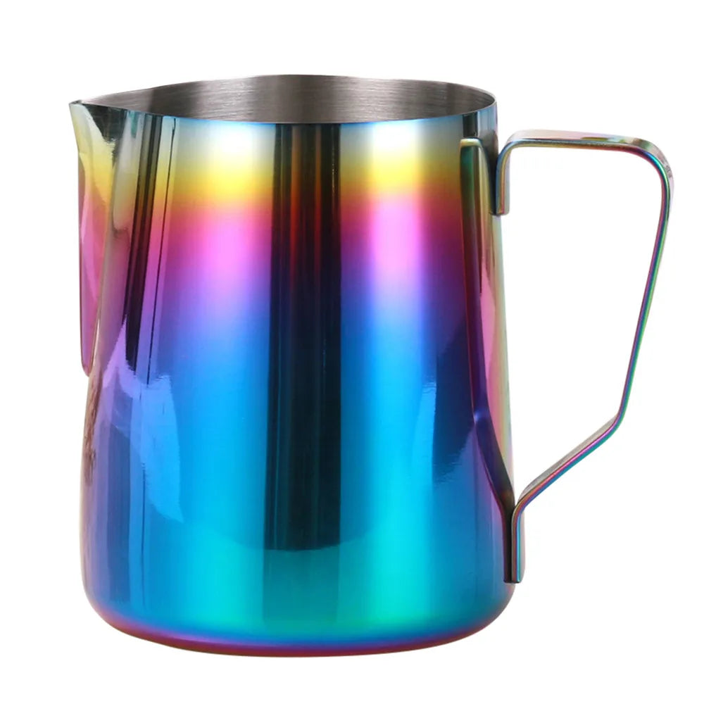 Colorful Stainless Steel Milk Frothing Pitcher – Latte Art Jug