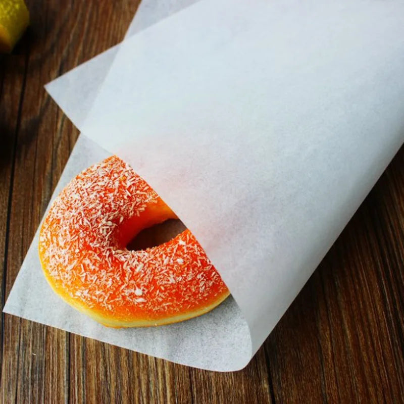 White Food Wax Paper Wraps 250/500 Pcs – 12" Burger & Sandwich