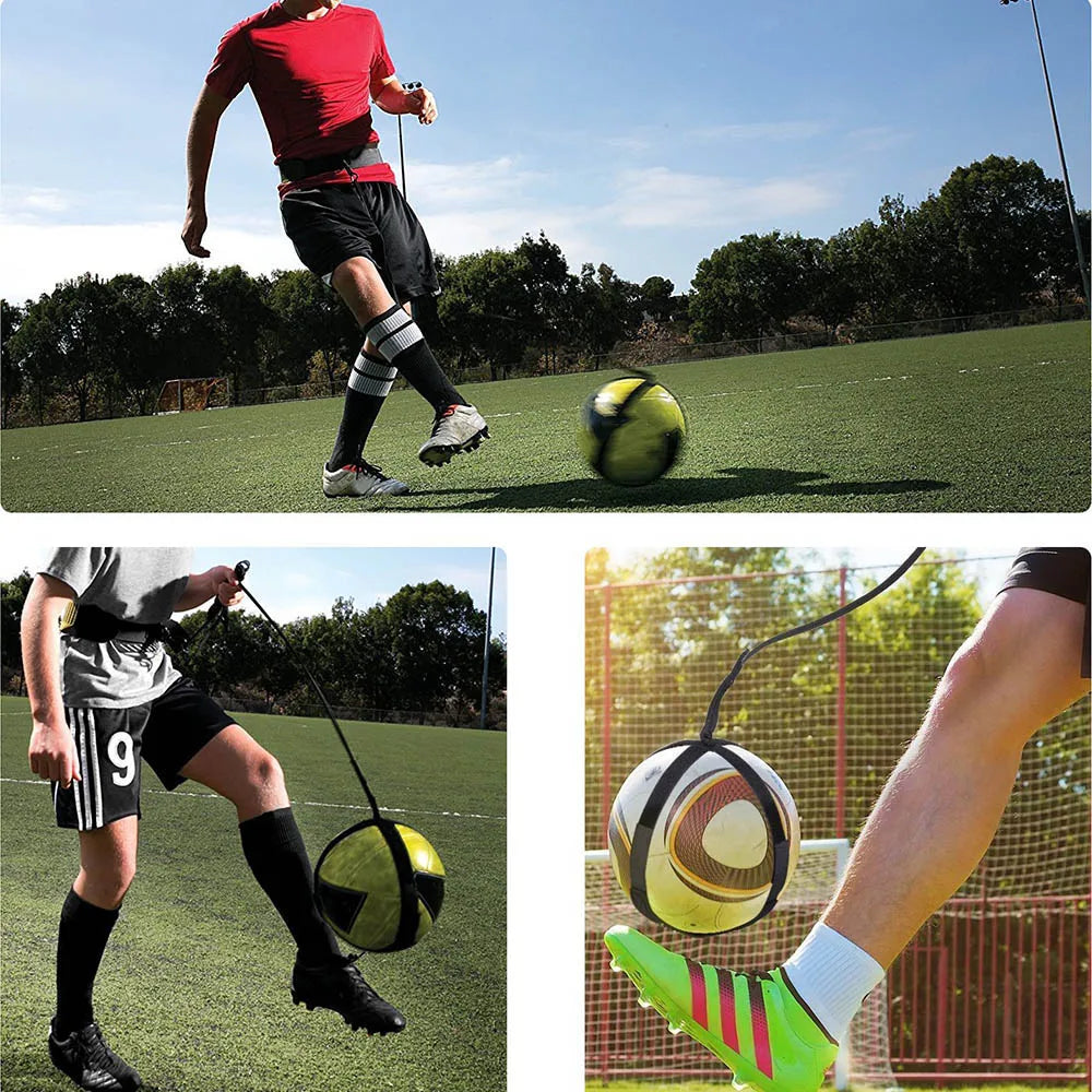 Hands-Free Football Kick Trainer – Solo Soccer Practice for All Ages