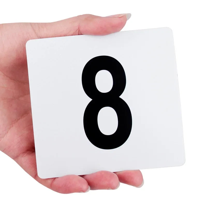 PVC Table Number Cards 1–100 | Wedding & Restaurant Signs