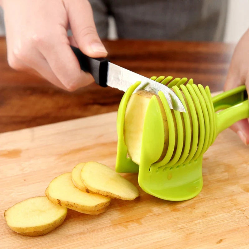 Handheld Tomato Slicer & Vegetable Cutter Kitchen Gadget