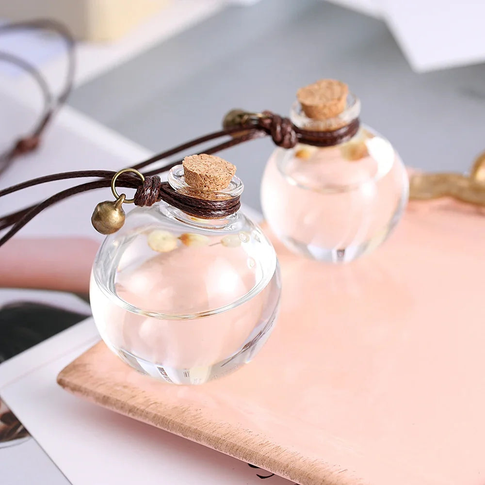 Car Perfume Bottle Pendant Household Storage Air Freshener Flower