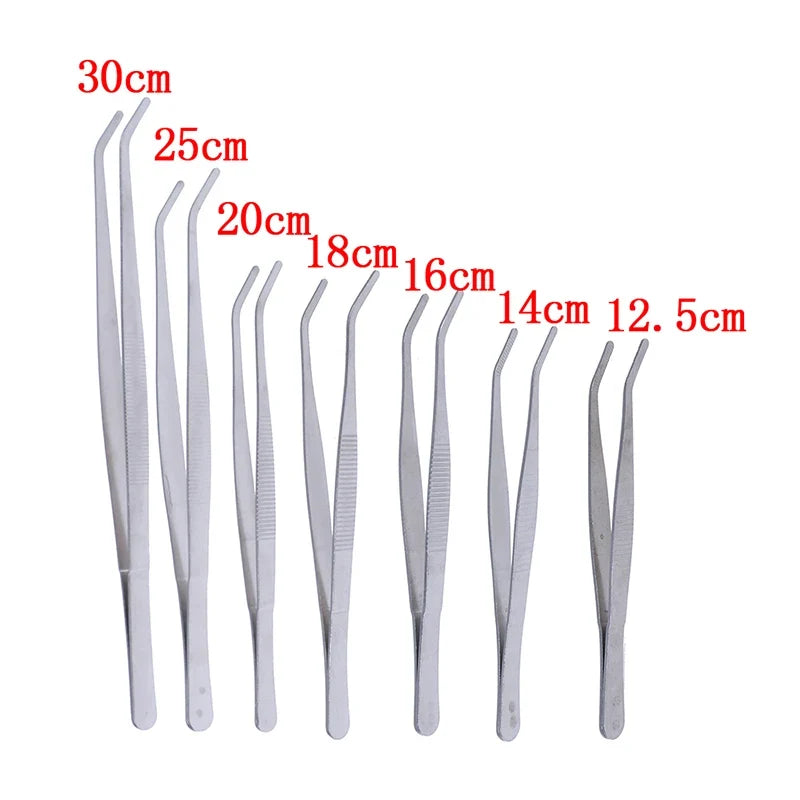 Stainless Steel Curved Elbow Tweezers | Aquarium & Electronics