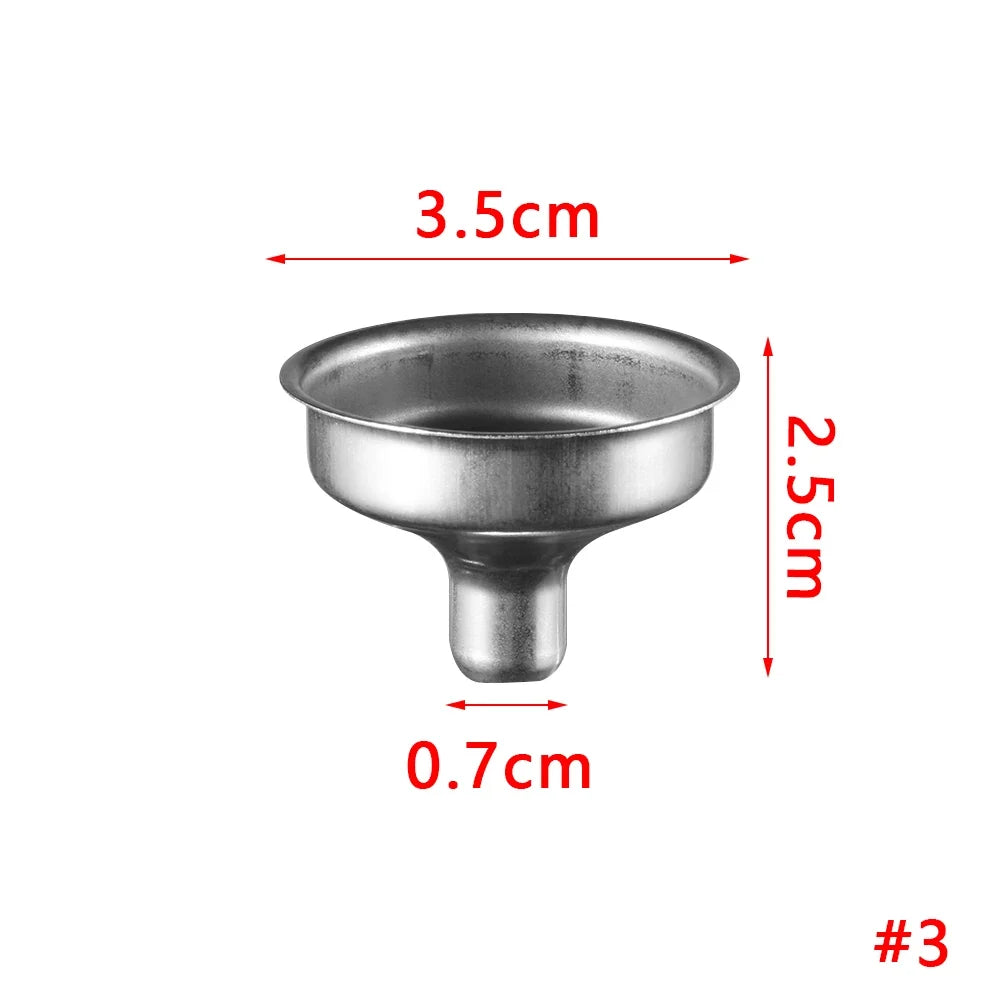 1 Mini Kitchen Liquid Dump Tool Stainless Steel Funnel Bar Wine Small