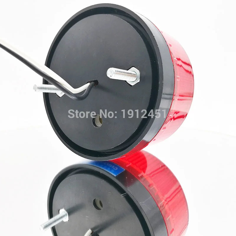 LED Strobe Warning Light with Buzzer | 12V 24V 220V IP44