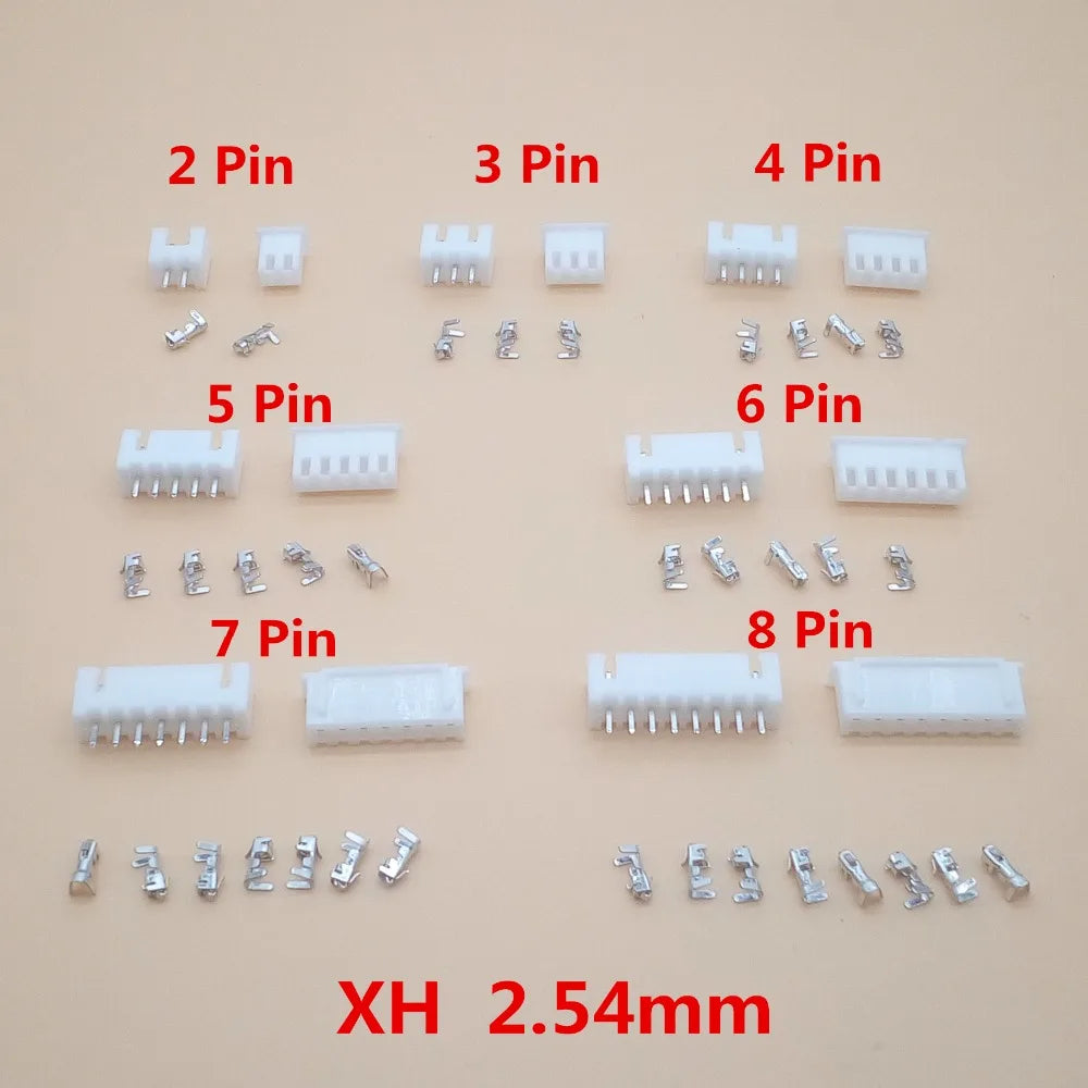 20 Kits XH 2 3 4 5 6 7 8 9 10 12pin JST Connector Plug Male Female