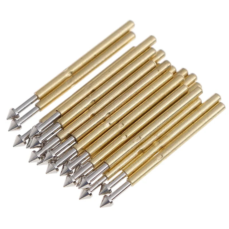 100pcs P75-E2/E3 Gold Plated Spring Test Probe Pogo Pins 1.3mm