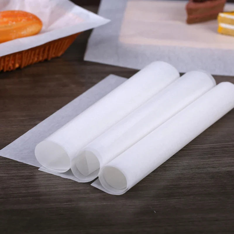 White Food Wax Paper Wraps 250/500 Pcs – 12" Burger & Sandwich