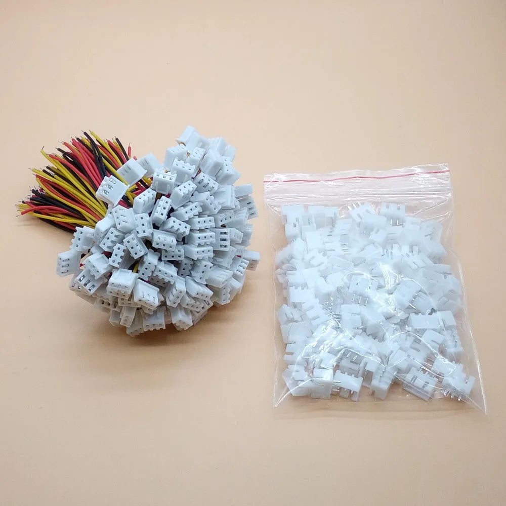 100Sets XH Pitch 2Pin 3Pin 4Pin 5 6 7 8 9 10 Pin Single-head Wire
