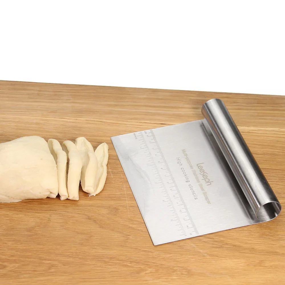 Leeseph Multi-purpose Stainless Steel Scraper Chopper Dough Pizza