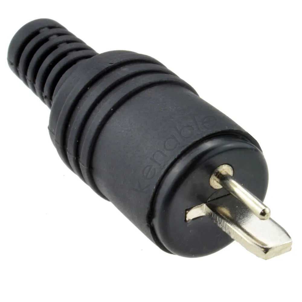 2 Pin Black DIN Plug Speaker Hifi Connector Screw Terminals Power