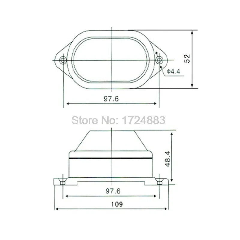 CNMAWAY TB40 LED Strobe Warning Light 12V 24V 220V IP44