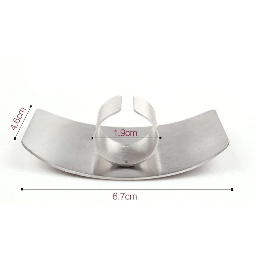 Stainless Steel Finger Guard – Kitchen Knife Safety Shield