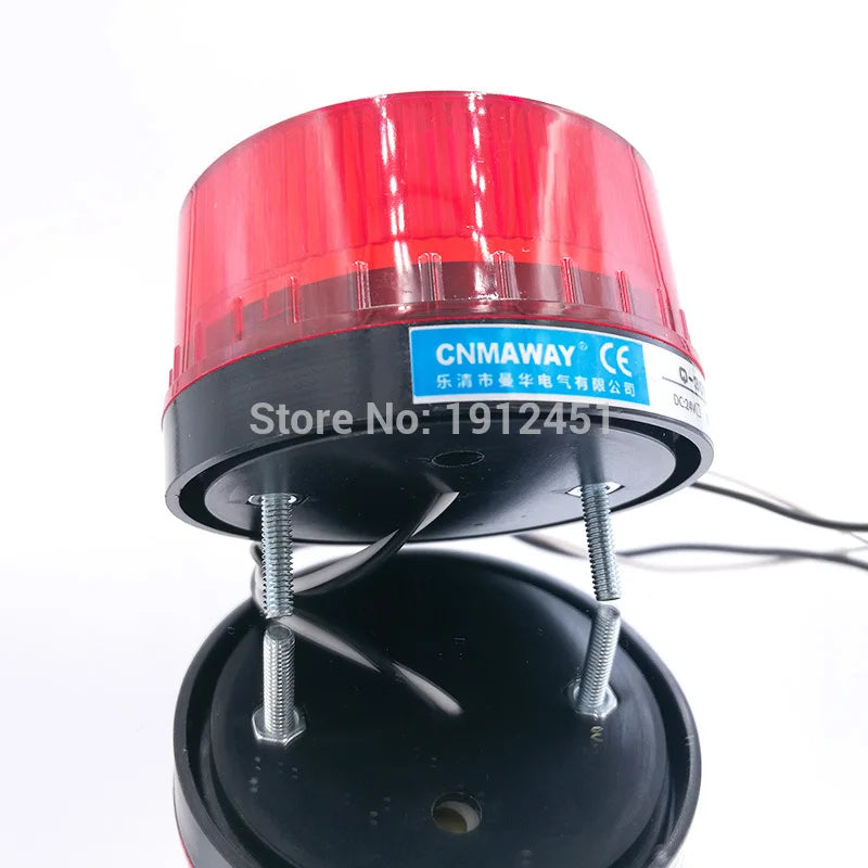 LED Strobe Warning Light with Buzzer | 12V 24V 220V IP44