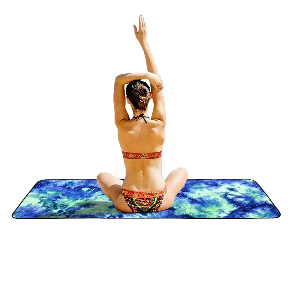 Non-Slip Microfiber Yoga Mat Towel – Fast Dry & Foldable
