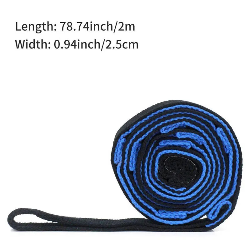 Anti-Gravity Yoga Stretch Strap with 10 Loops – Pilates Fitness