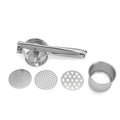 Stainless Steel Potato Ricer & Masher – 3 Interchangeable Discs