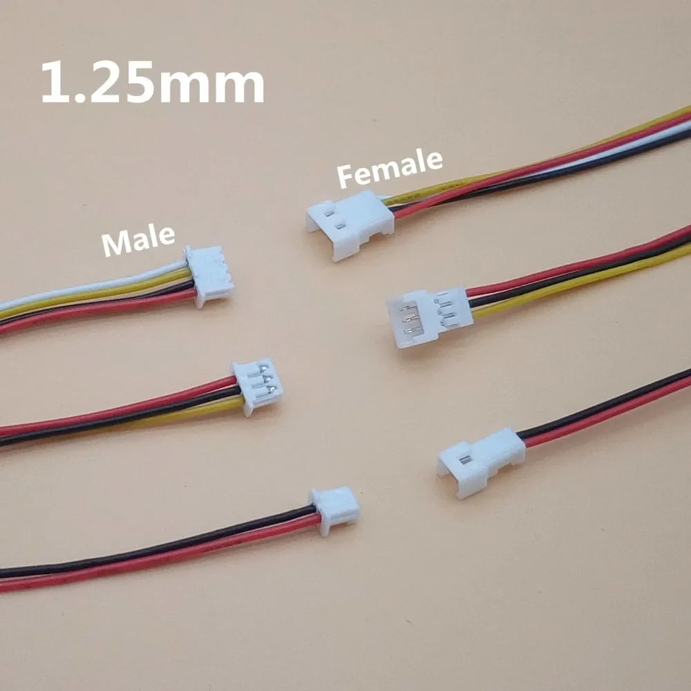 20 Sets Lot Micro JST 2-Pin 3-Pin 4-Pin Male Female Connector Plug