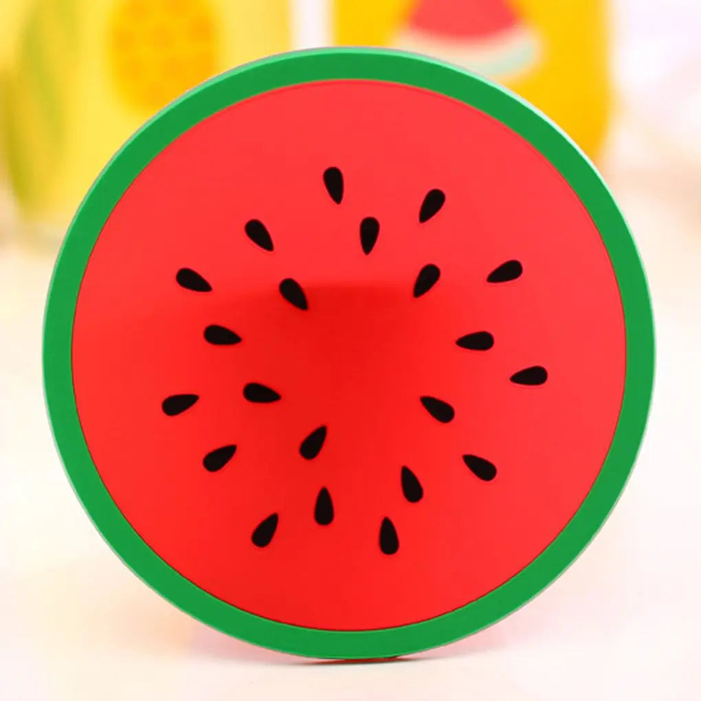 7-Piece Fruit Silicone Coaster Set – Drink & Table Mats