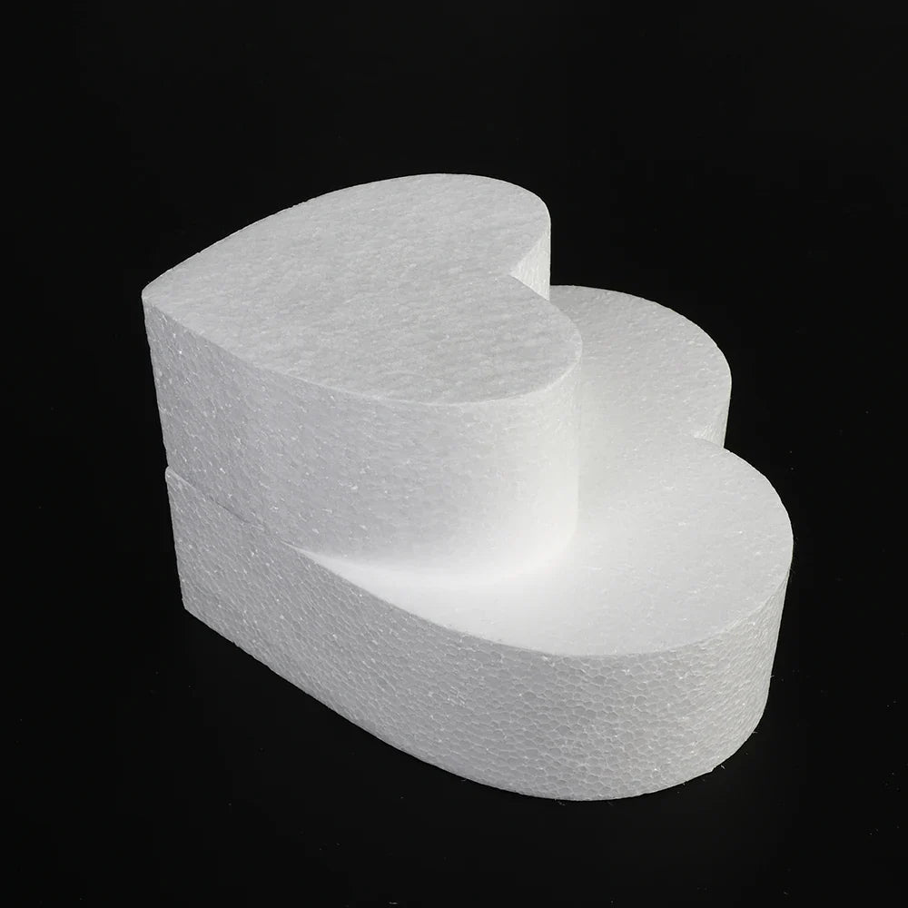 4 6 8 DIY Practice Heart Shaped Model Cake Foam Mold Polystyrene