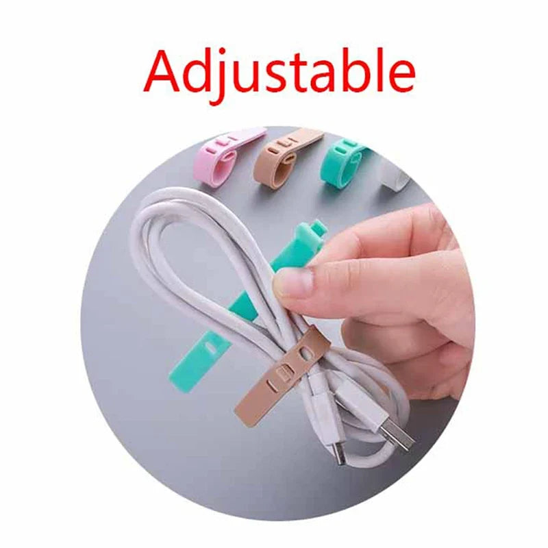 Silicone Cable Winder Ties 4-Pack | Cord Organizer for Earphones