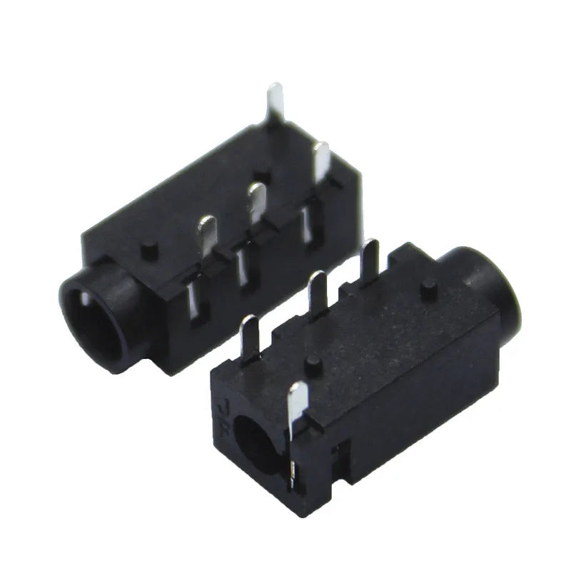 PCB Mount Female 4 Pole DIP Audio Jack Connector PJ320A