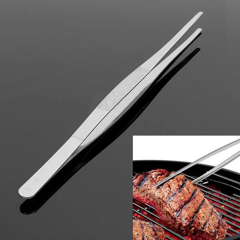 12-Inch Stainless Steel Kitchen Tongs | BBQ Chef Food Clip