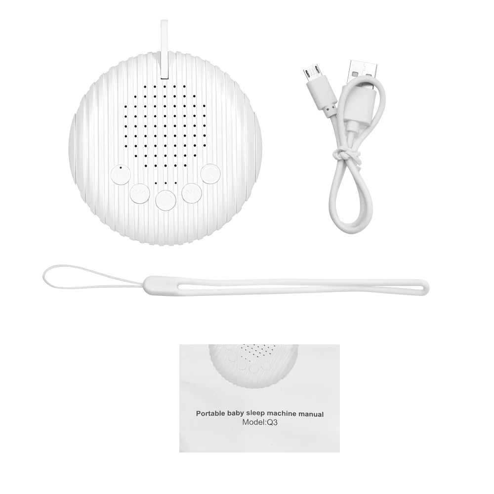 Portable Baby White Noise Machine | 10 Sounds, USB Rechargeable