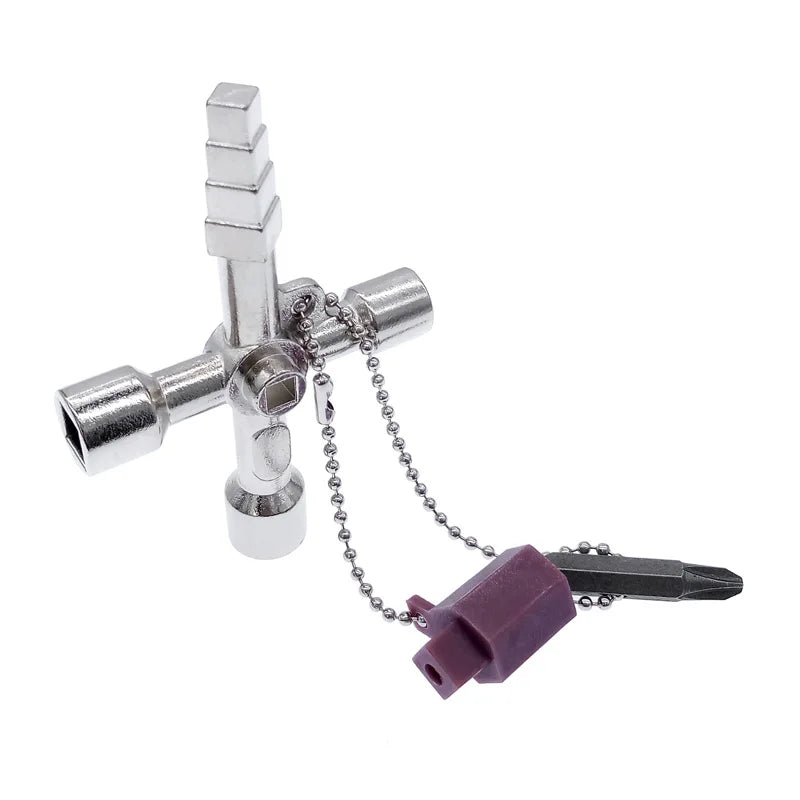 5-in-1 Triangle Wrench Cross Key – Universal Cabinet Tool