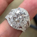 Huitan Women's CZ Ring – Cubic Zirconia Wedding Jewelry